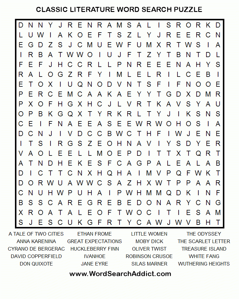 Printable Word Puzzles For Seniors Printable Crossword 