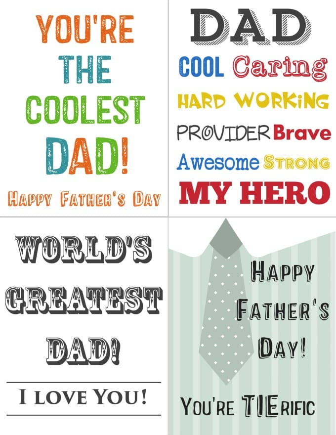 Printables For Kids Free Printable Father s Day Cards