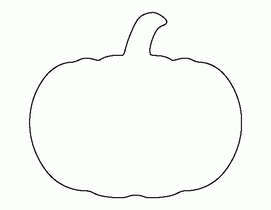 Pumpkin Outline Printable Clipartion