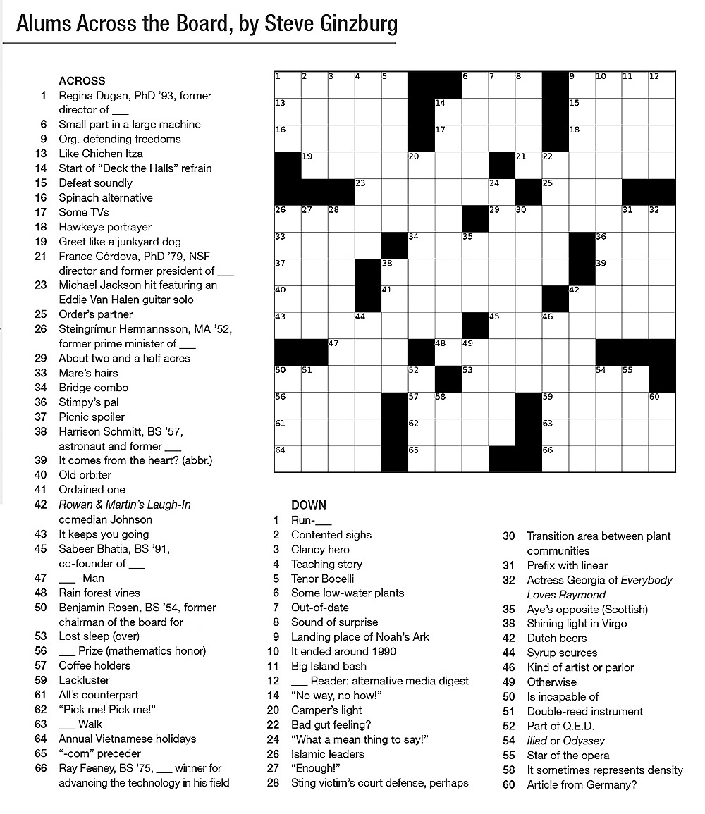 Puzzled The Story Of The Crossword Creating Caltech Alum 