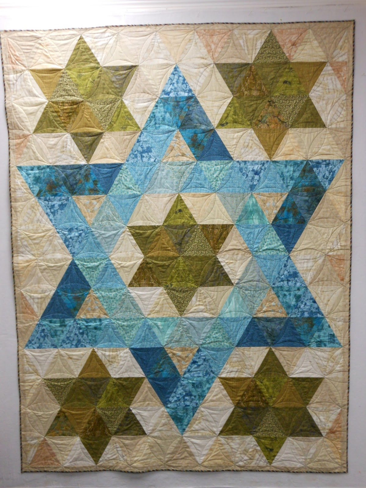 Quilting After Dark Star Of David Finished 