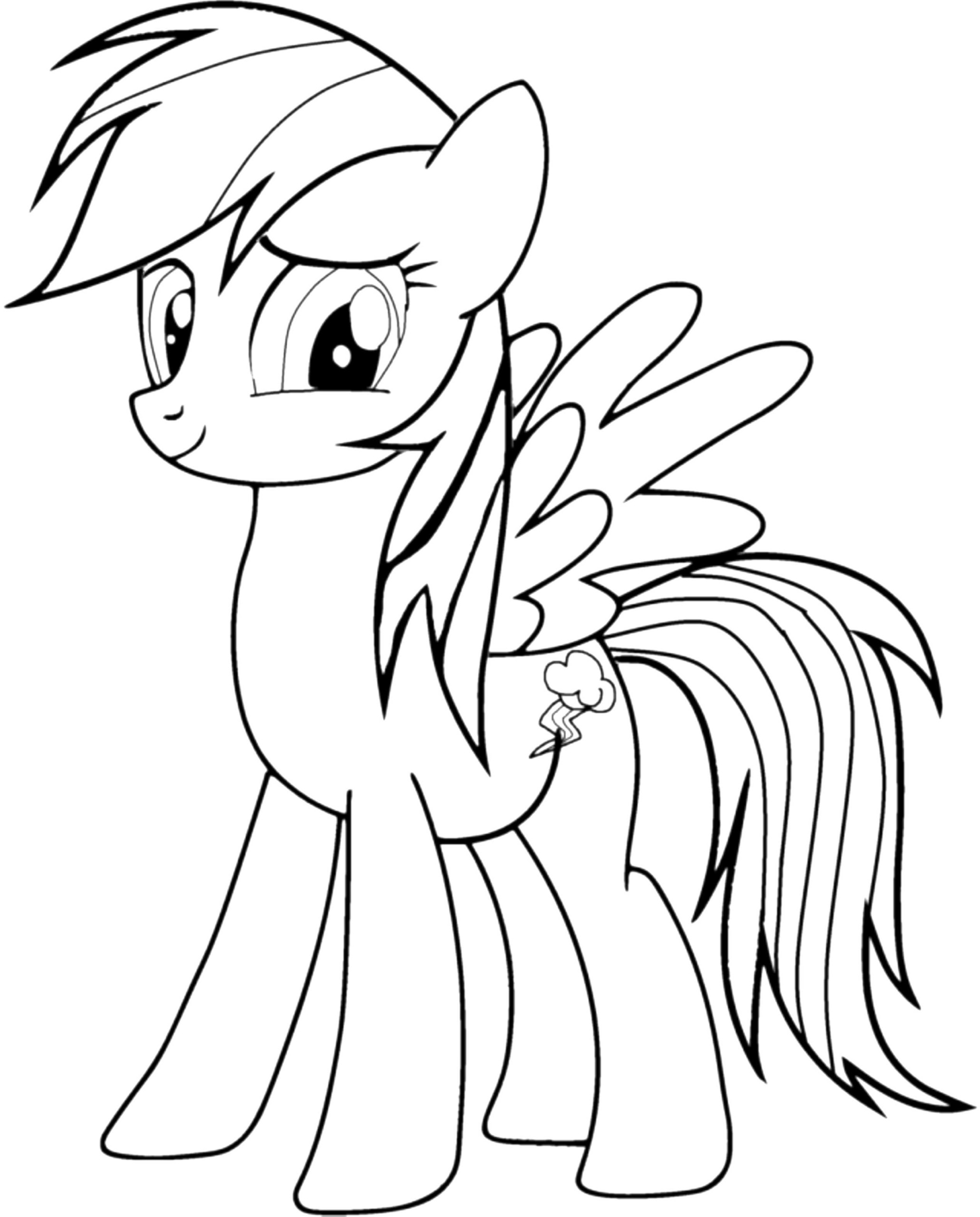 Rainbow Dash Coloring Pages Best Coloring Pages For Kids