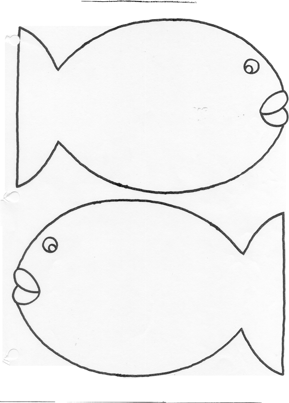 Rainbow Fish Pattern Fish Template Rainbow Fish 