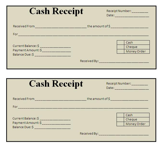 Receipt Templates Free Word s Templates