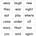 Red White And Blue Sight Words FREE Printable This