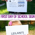 Remodelaholic NEW Free Printable First Day Of School