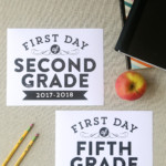 Remodelaholic Printable First Day Of School Signs