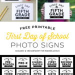 Remodelaholic Printable First Day Of School Signs