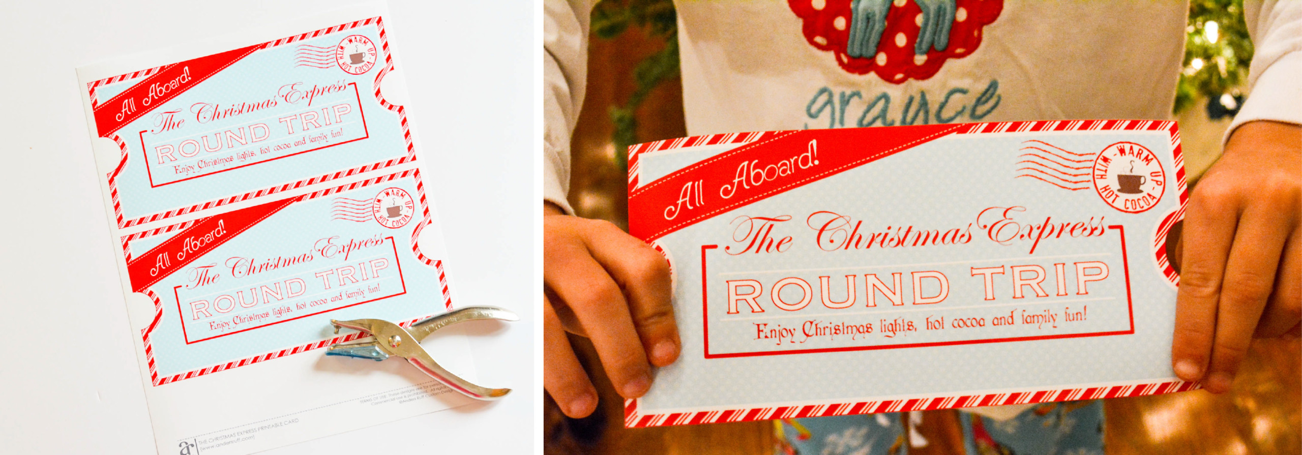 Ruff Draft FREE PRINTABLE Christmas Express Ticket 