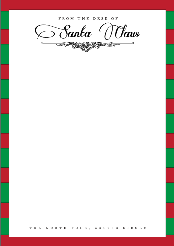 Santa Letterhead Template WikiHow