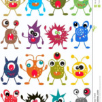 Seamless Monster Pattern Stock Vector Illustration Of