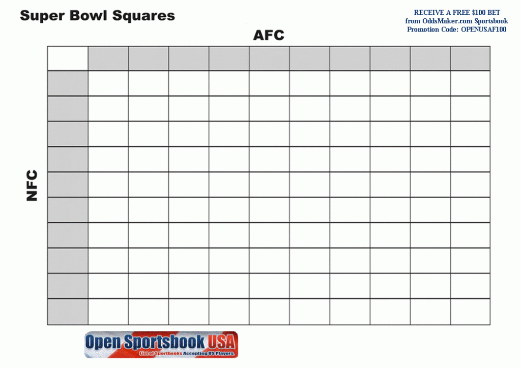 Search Results For Super Bowl Squares Blank Calendar 2015