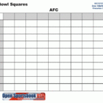 Search Results For Super Bowl Squares Blank Calendar 2015
