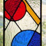 Shapes Stained Glass Geometric Abstract Panel Sun Catcher