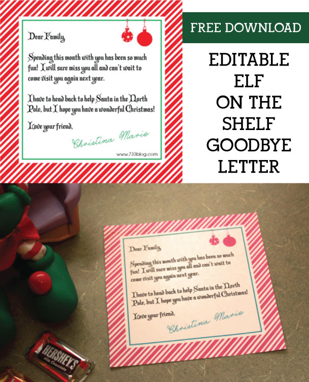 Shelf Elf Goodbye Letter Inspiration Made Simple