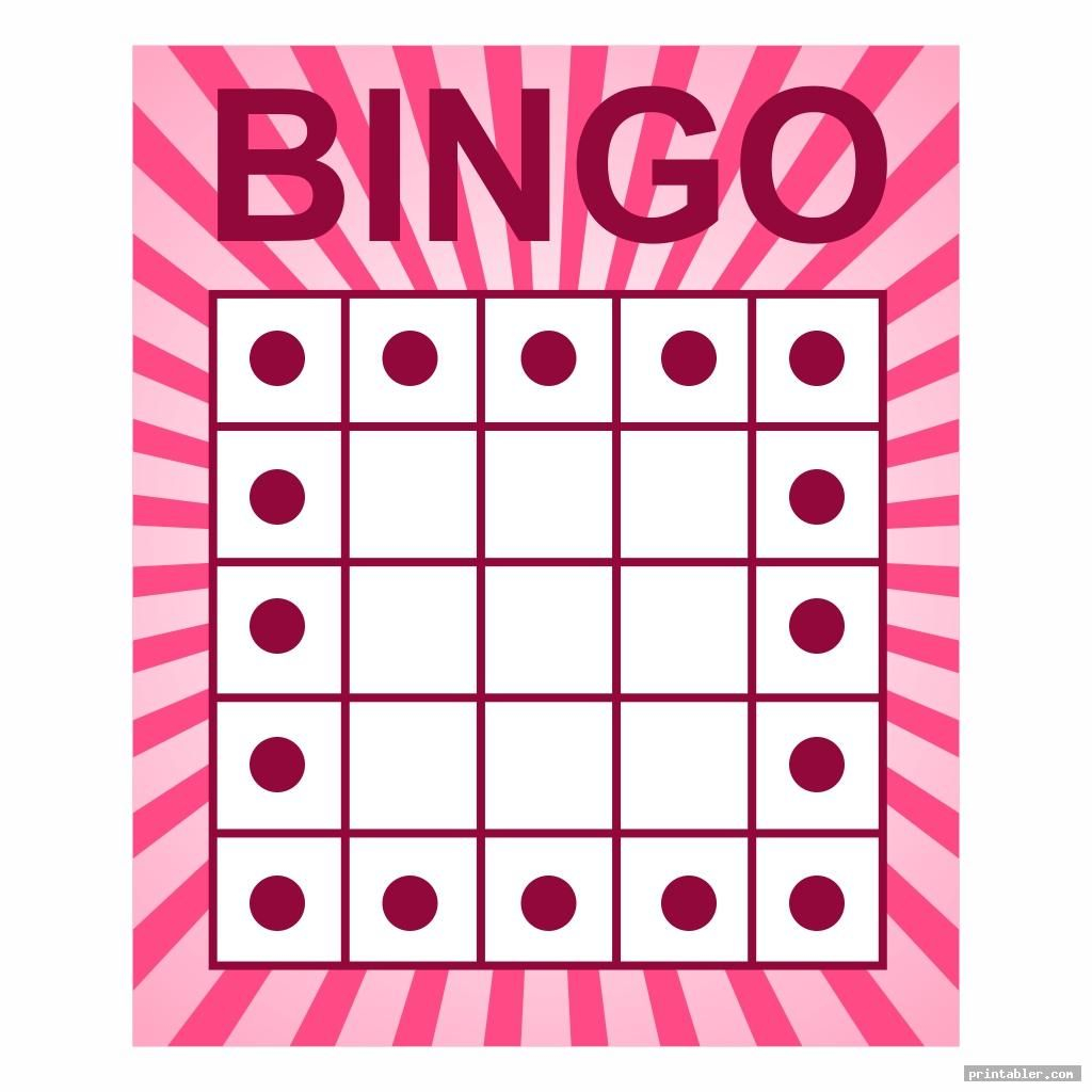 Simple Bingo Game Patterns Printable Printabler