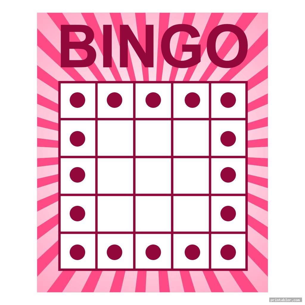 Simple Bingo Game Patterns Printable Printabler 