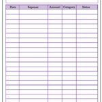 Simple Free Printable Expense Tracker To Add To Your