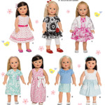 Simplicity 1484 18 Doll Clothes