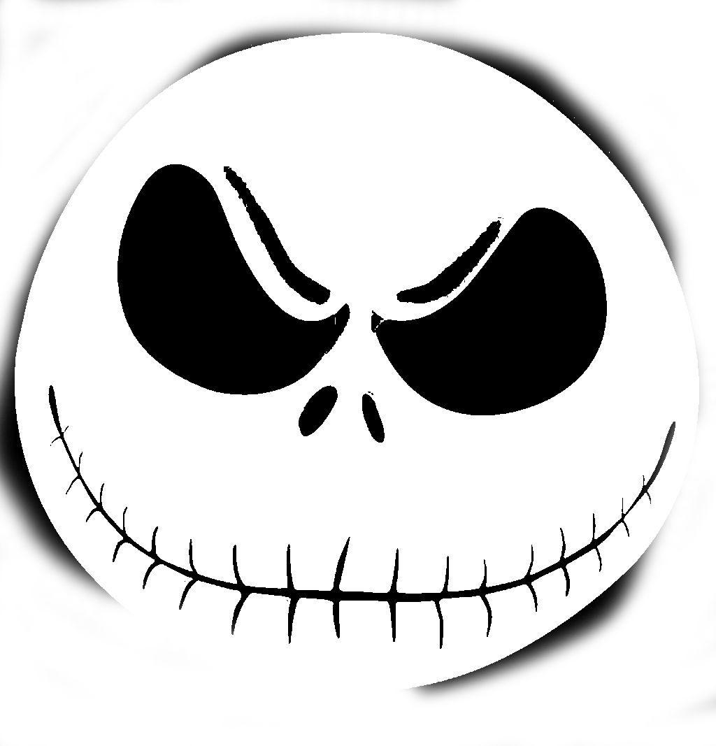 Skull Ghost Pumpkin Carving Patterns Jack Skellington 