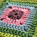 Solid Granny Square Crochet Granny Square Blanket
