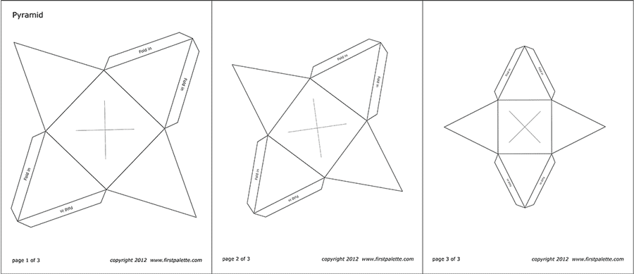 Square Pyramid Template Free Printable Templates 