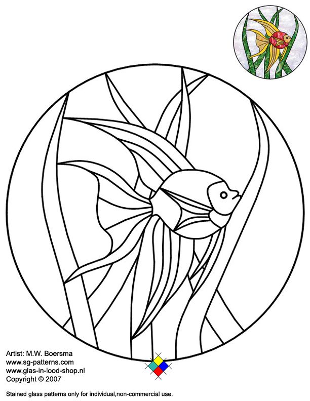 Stained Glass Patterns For FREE Glass Pattern 052 
