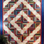 Stars Make This Scrappy Log Cabin Quilt Special Quilting