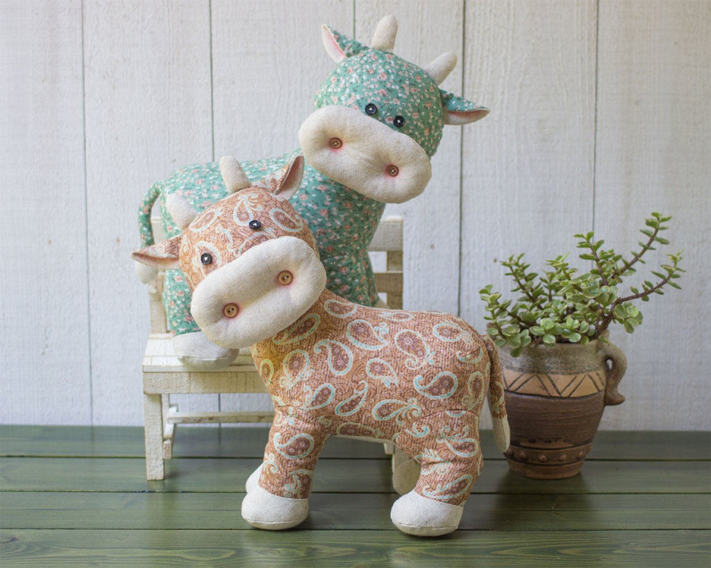 Stuffed Cow Sewing Pattern Sewenir Sewing Projects
