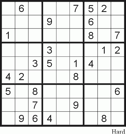 Sudoku Puzzle 28 Hard Free Printable Puzzles