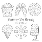 Summer Dot Activity Free Printables The Resourceful Mama