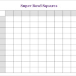 Super Bowl Squares Template Free Premium Templates
