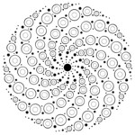 Swirly Dots Mandala M71 Color A Mandala