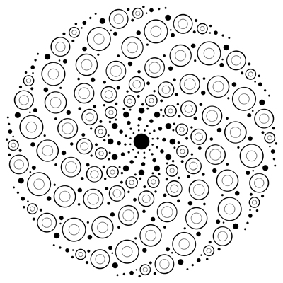 Swirly Dots Mandala M71 Color A Mandala