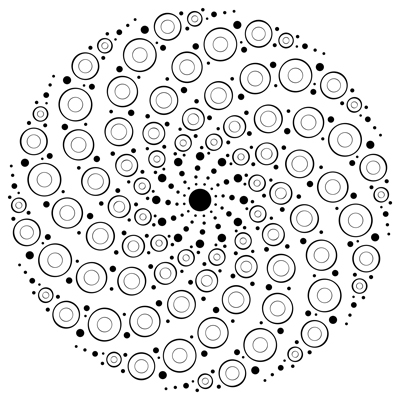 Swirly Dots Mandala M71 Color A Mandala