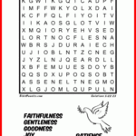 The Fruit Of The Spirit Bible Wordsearch Puzzle