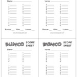 This Is The Bunco Score Sheet Download Page You Can Free