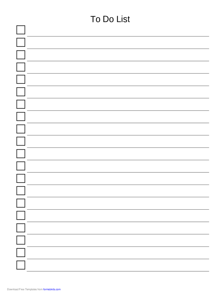 To Do List Template 11 Free Templates In PDF Word 