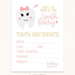 Tooth Fairy Certificate DIGITAL Tooth Fairy Printable