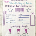 Tooth Fairy Receipt And Letter Printables Crafty Little