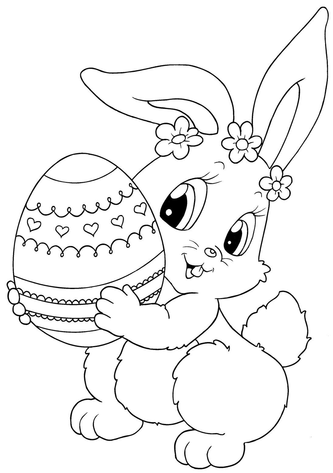 Top 15 Free Printable Easter Bunny Coloring Pages Online 