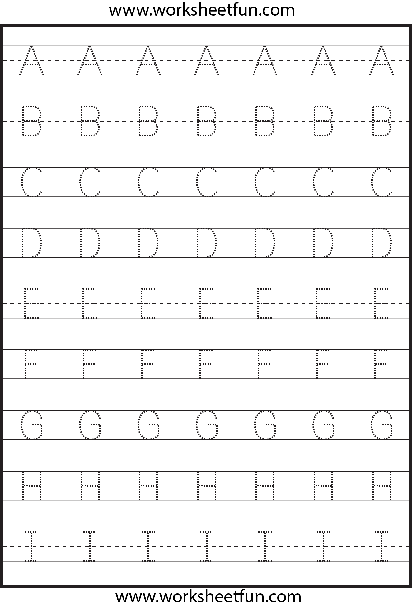 Tracing Uppercase Letters Capital Letters 3 