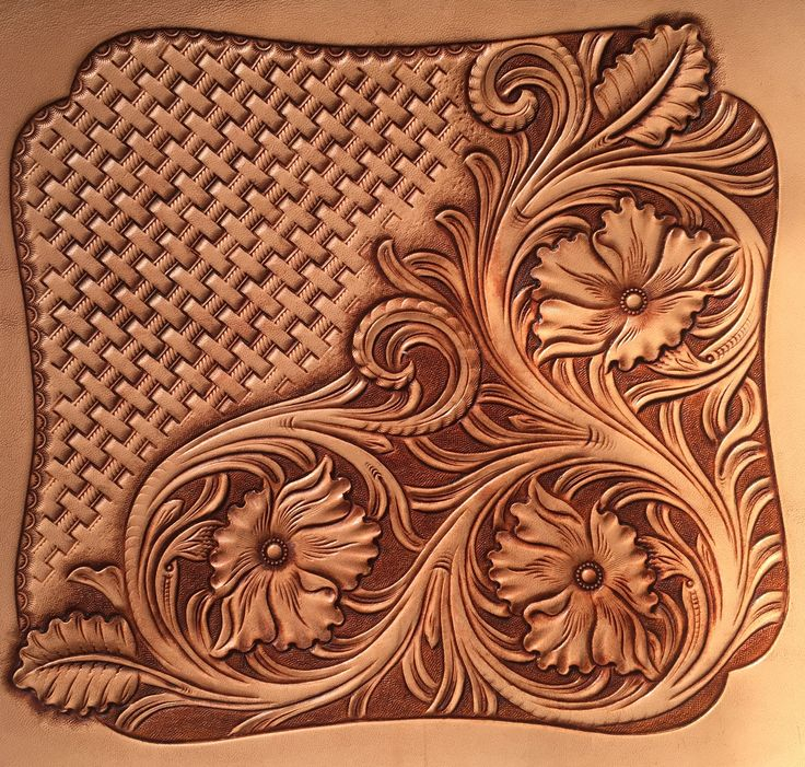 Traditional Pattern Leather Carving Leather Craft 