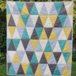 Triangle Baby Quilt Downloadable Pattern Gives Full