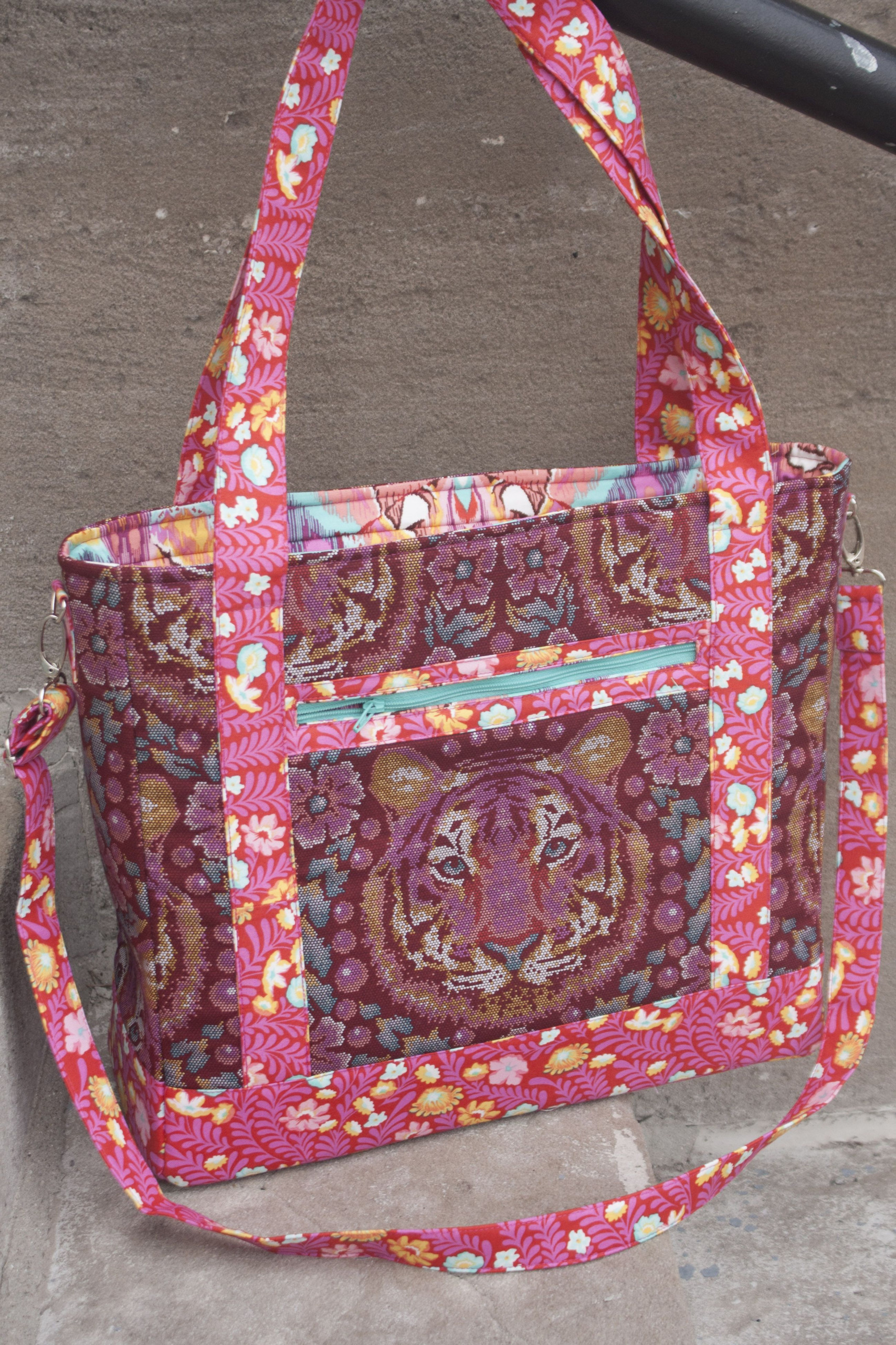 Tula Pink Free Fall And Eden Projects Quilted Purse 