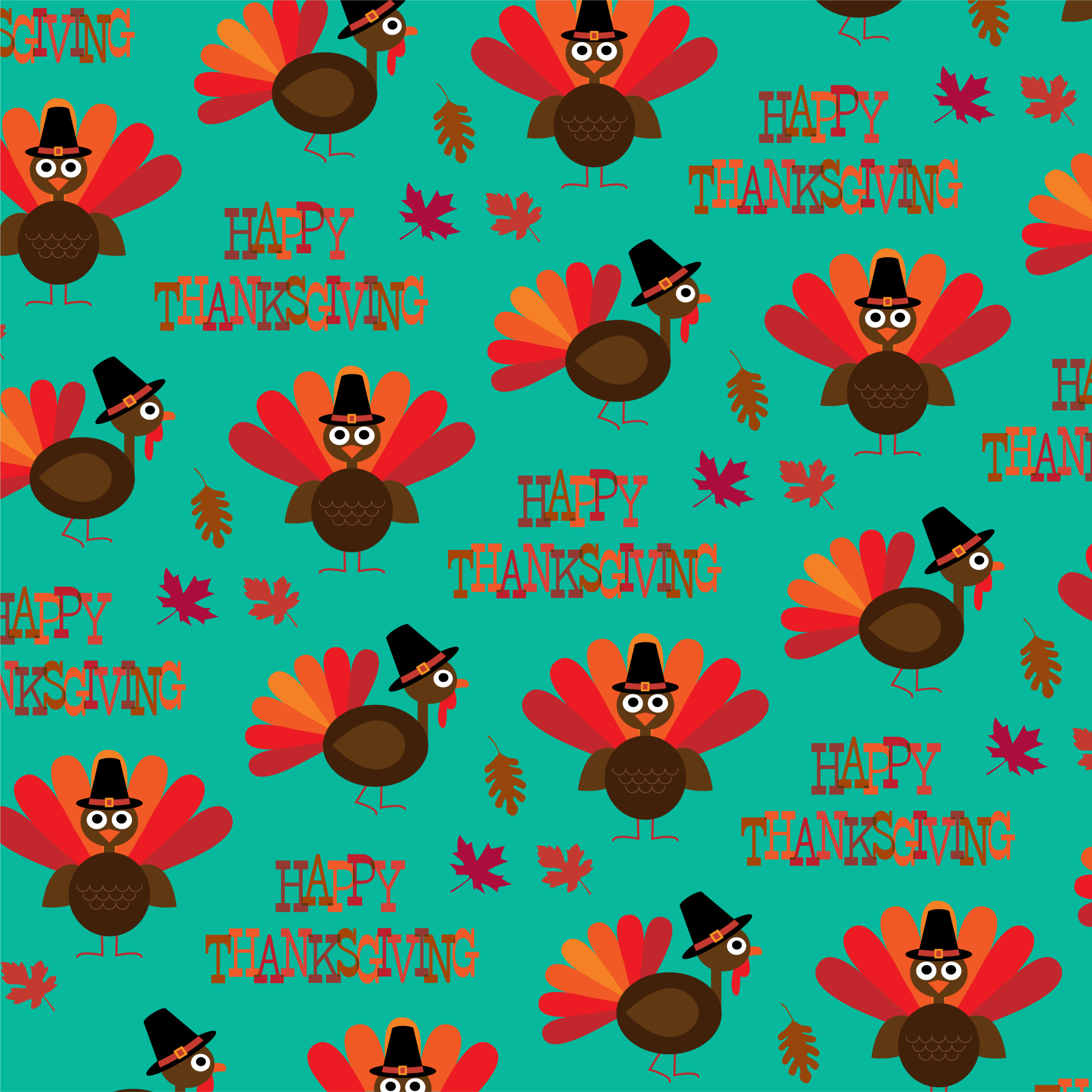 Turkey Thanksgiving Pattern Download Free Vectors 