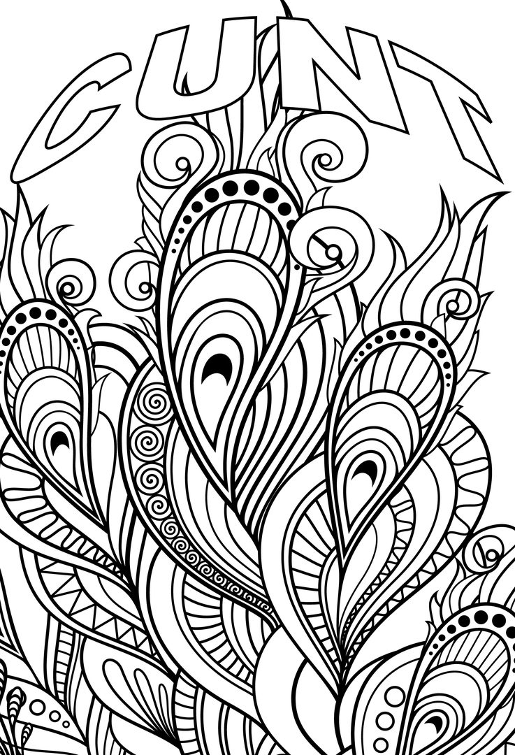 Unique Free Printable Coloring Pages For Adults Only Swear 