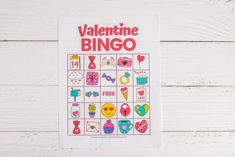 Valentine Bingo FREE Printable Valentine s Day Game With 