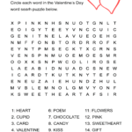 Valentine S Day Word Search Puzzle Free Worksheet For