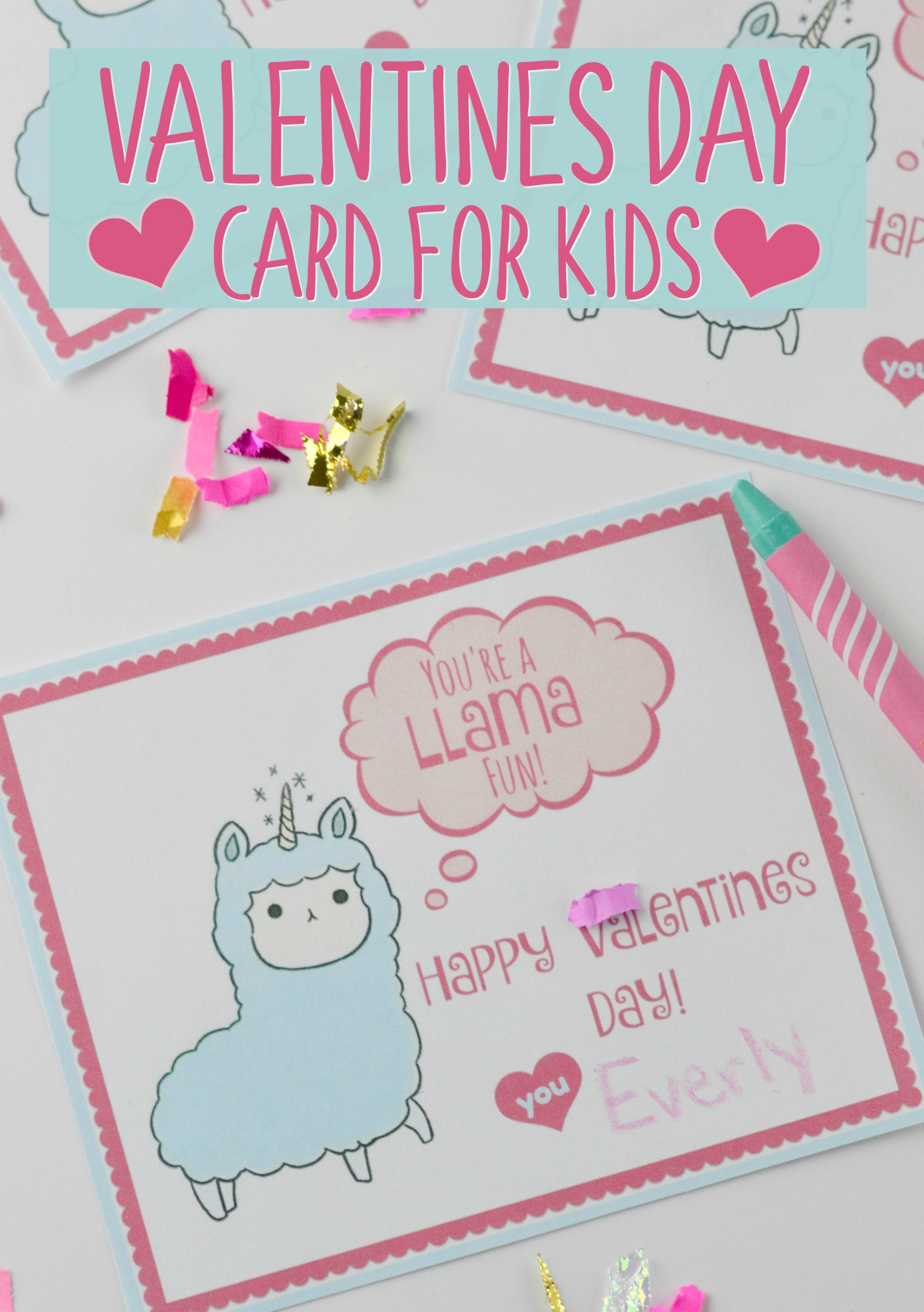 Valentines Day Card For Kids With Free Printable Houston 